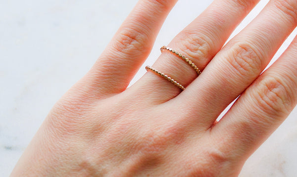 Beaded Stacker Ring - Wild Soul Gems