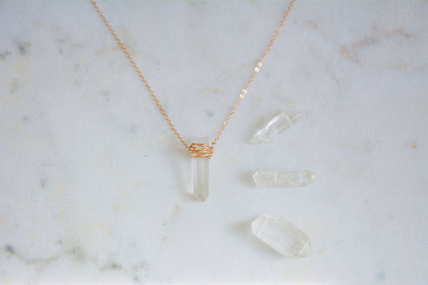 Quartz Point Necklace - Wild Soul Gems