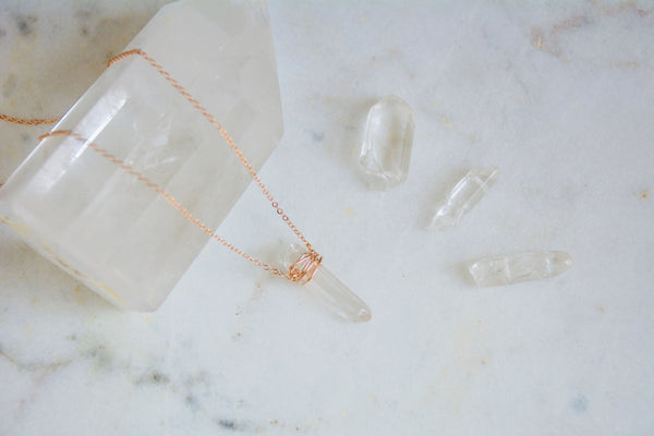 Quartz Point Necklace - Wild Soul Gems