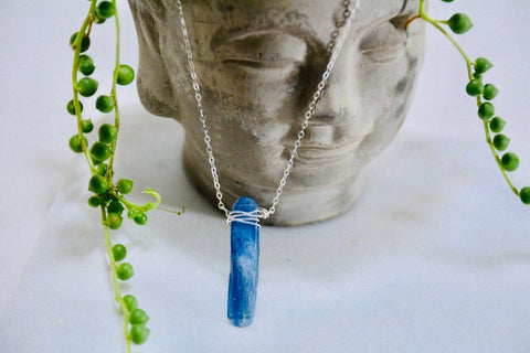 Blue Kyanite Necklace - Wild Soul Gems
