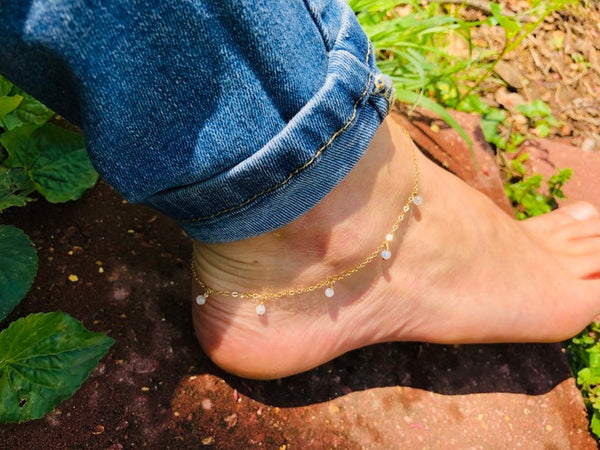 Moonstone Anklet - Wild Soul Gems