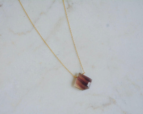 Flourite Pendant Necklace - Wild Soul Gems